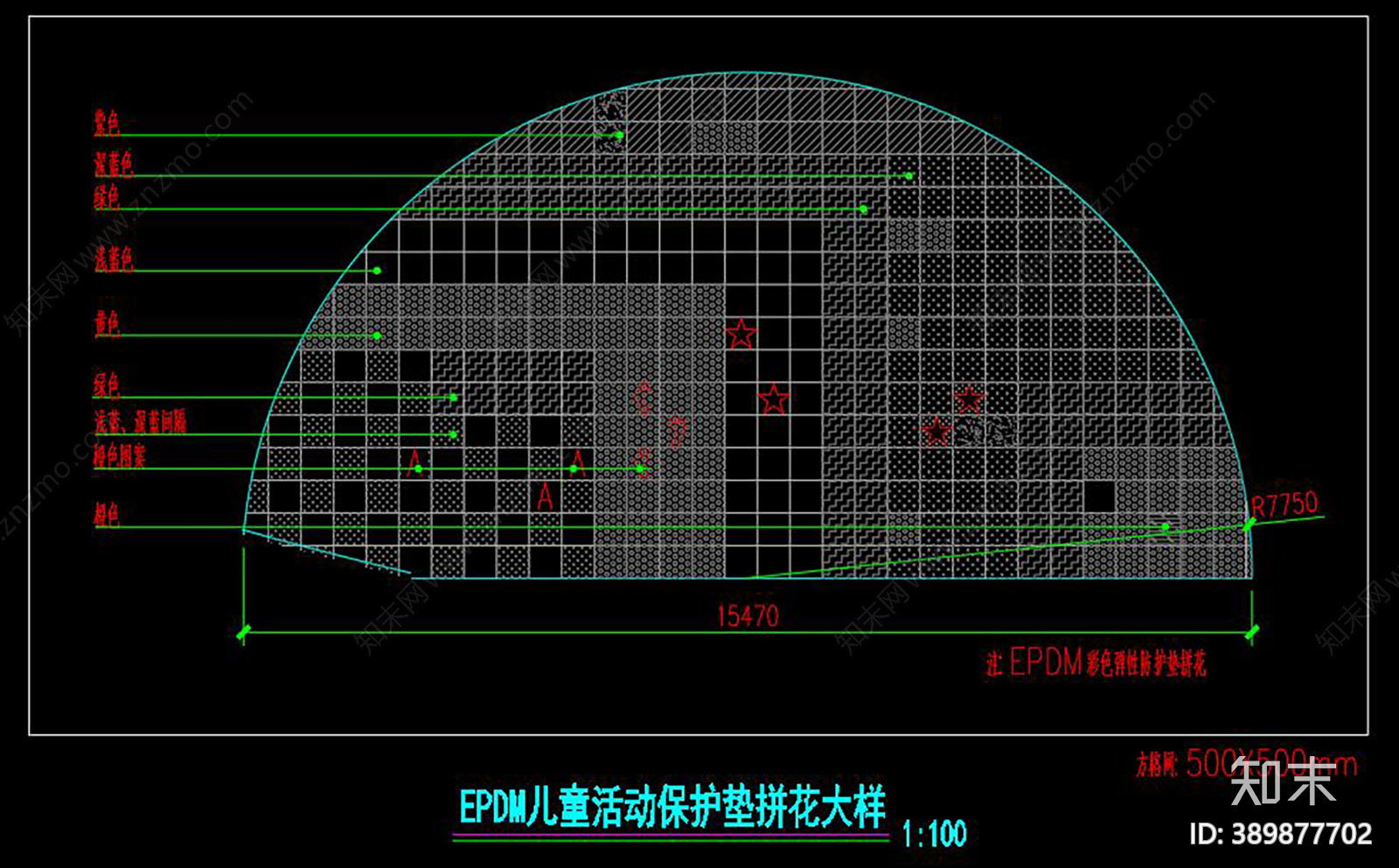 儿童迷宫cad施工图下载【ID:389877702】