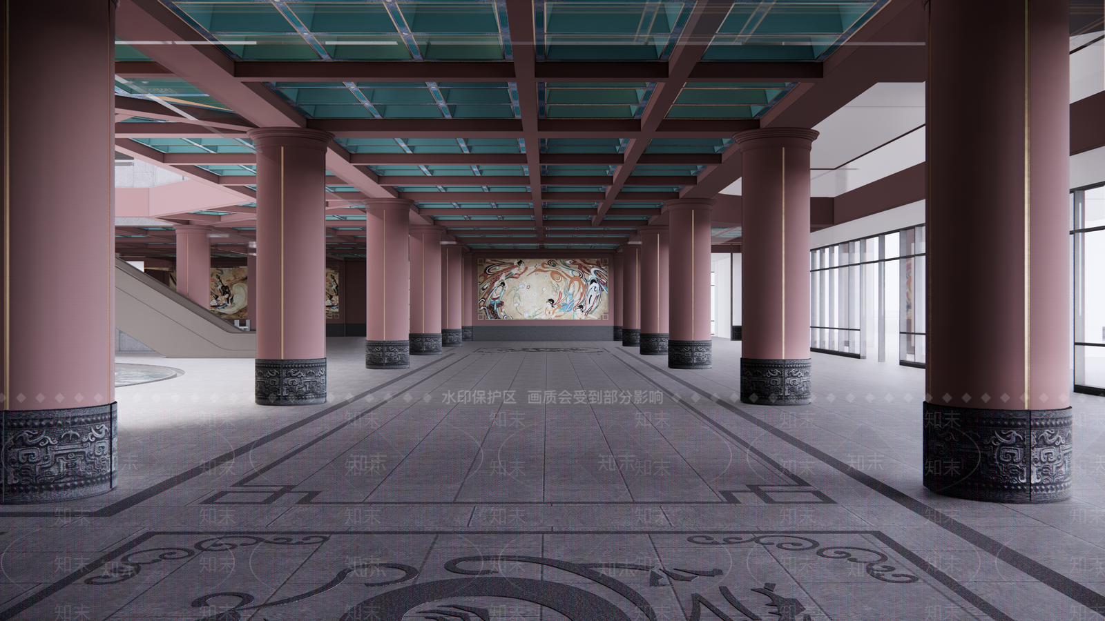 中式佛堂灵堂SU模型下载【ID:889900521】