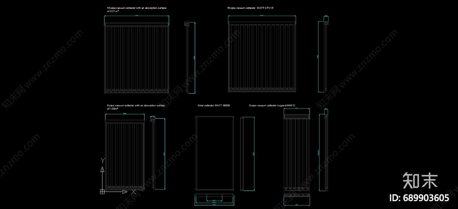 太阳能集热器施工图下载【ID:689903605】