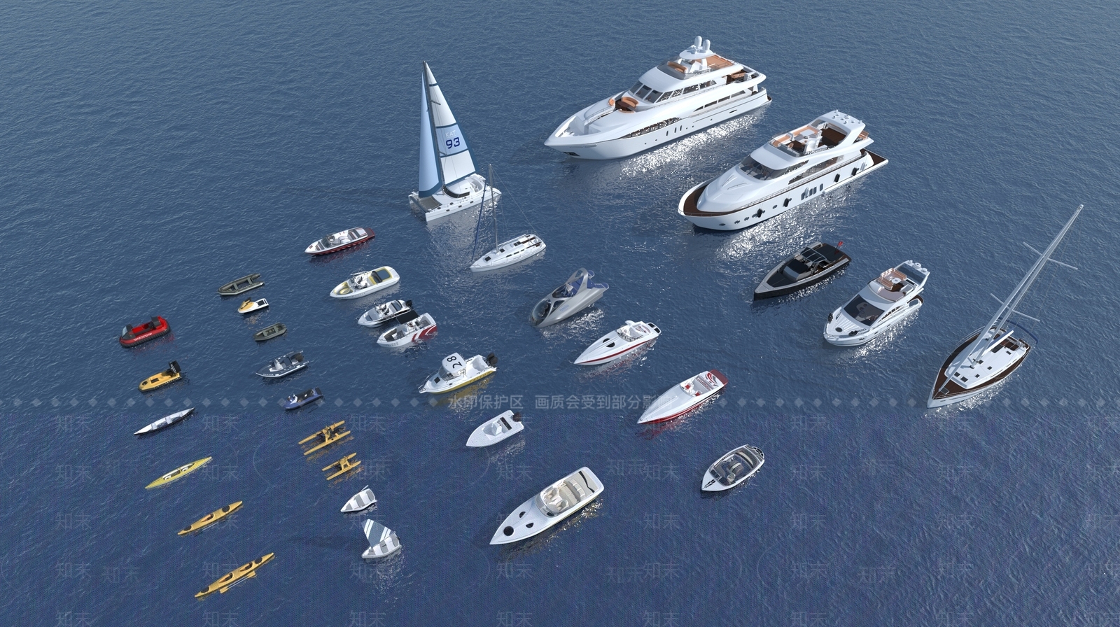 现代快艇3D模型下载【ID:689920946】