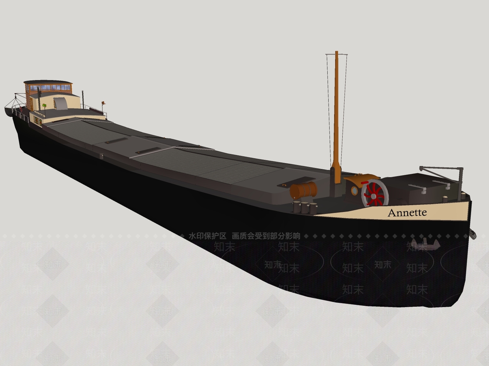现代舰船SU模型下载【ID:889939462】