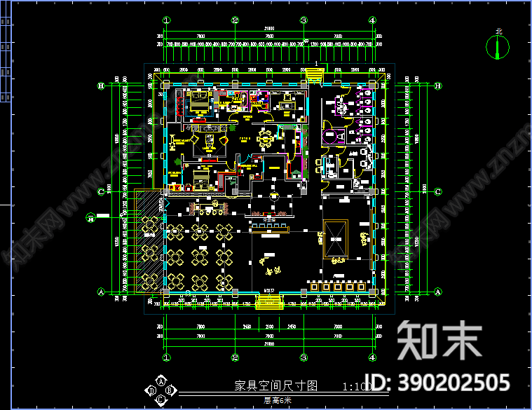 售楼部cad施工图下载【ID:390202505】
