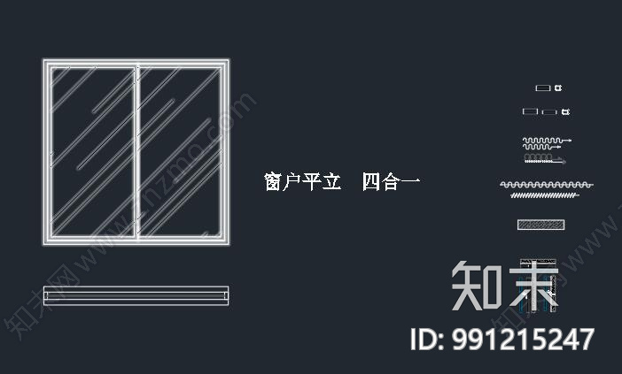 现代沙发施工图下载【ID:991215247】