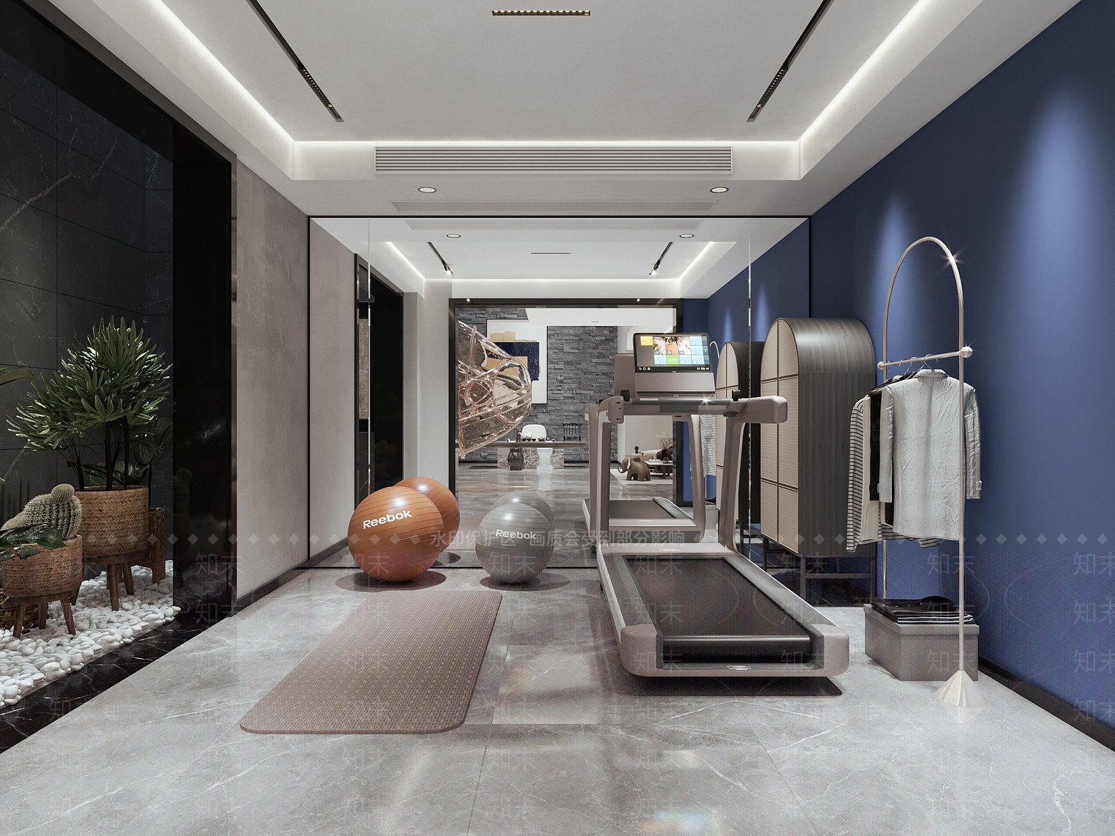 现代家居健身房3D模型下载【ID:689964400】