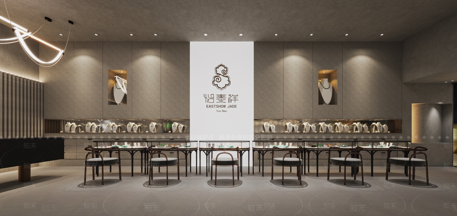 侘寂风珠宝店3D模型下载【ID:590002801】