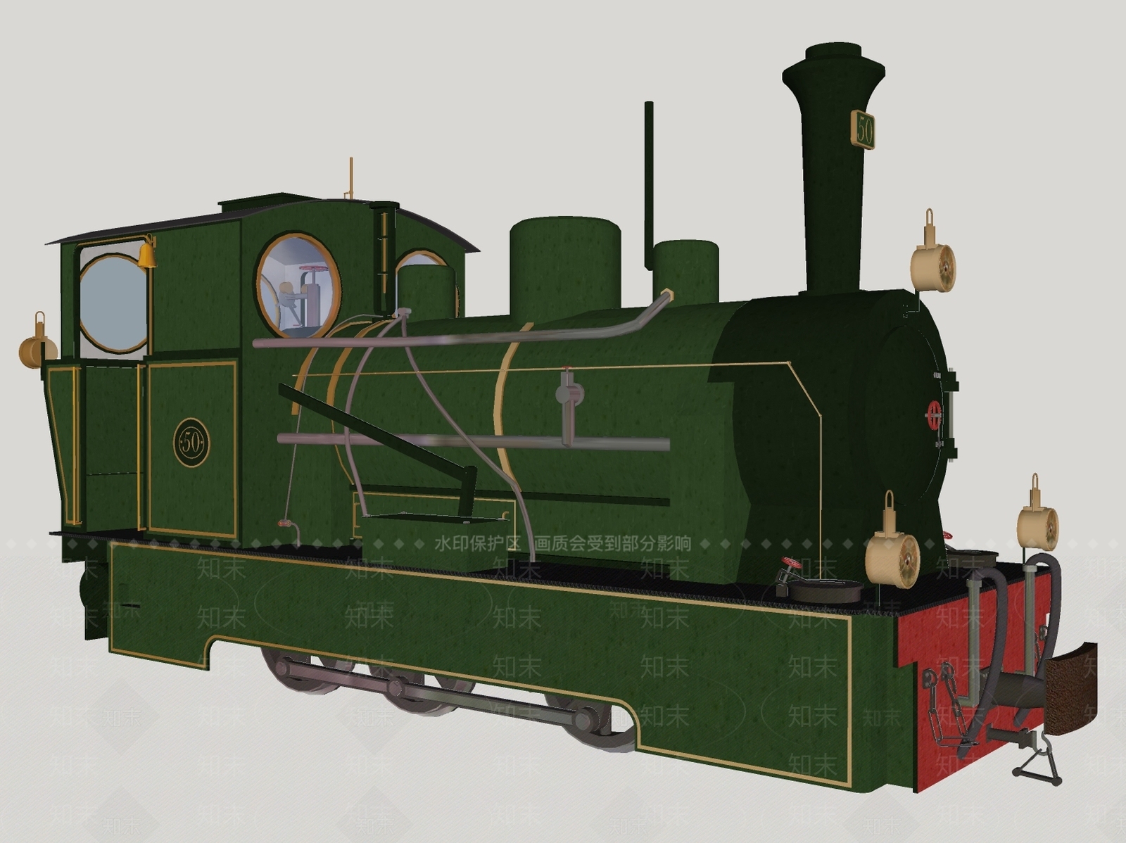 欧式轨道车SU模型下载【ID:590022714】