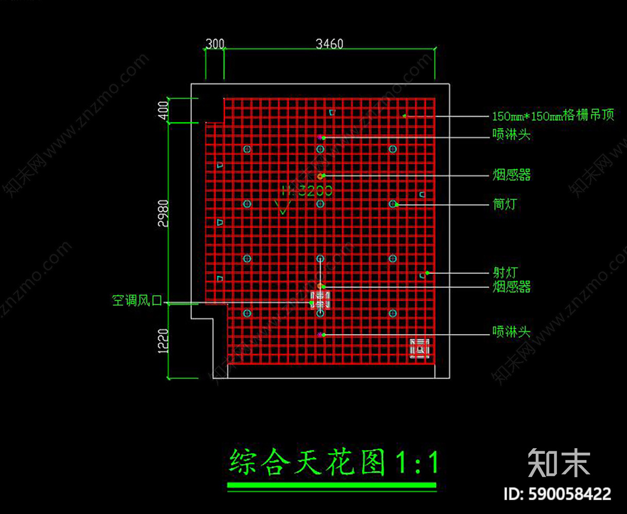 炸鸡店cad施工图下载【ID:590058422】