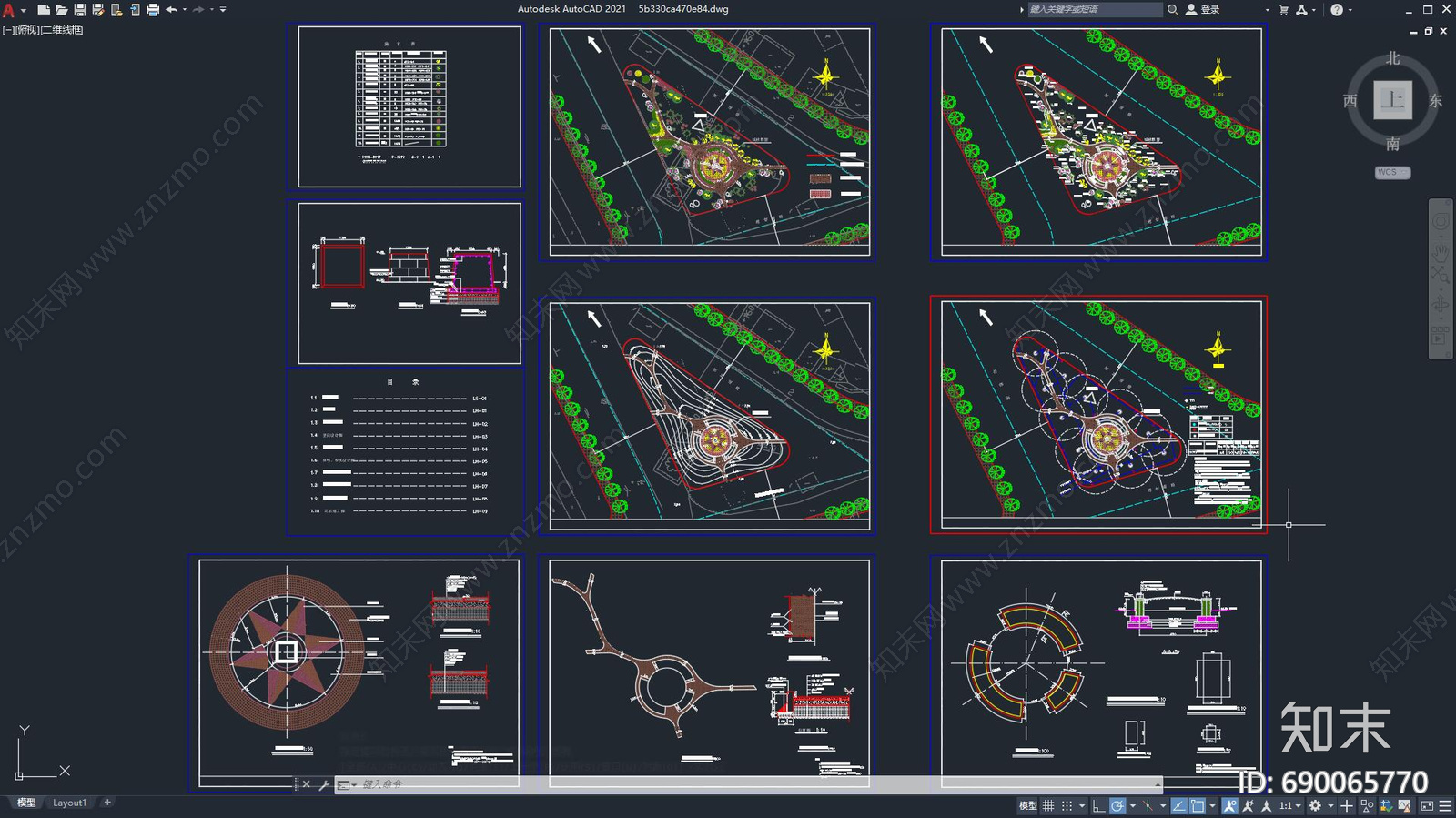 现代道路交叉口施工图下载【ID:690065770】