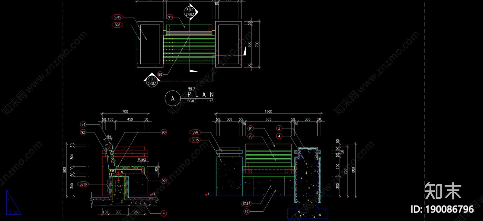 园凳施工图下载【ID:190086796】