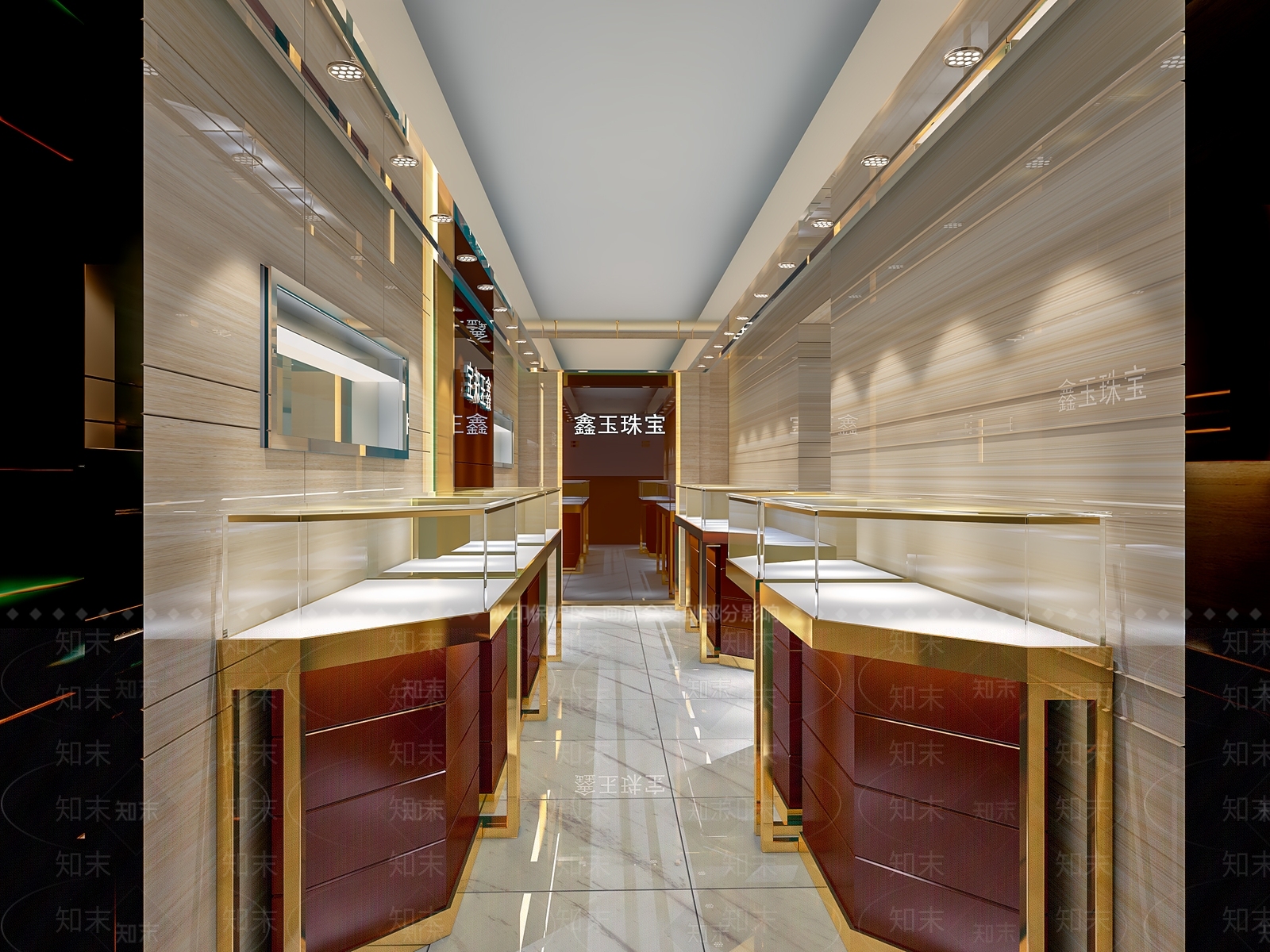 现代珠宝店3D模型下载【ID:590092872】
