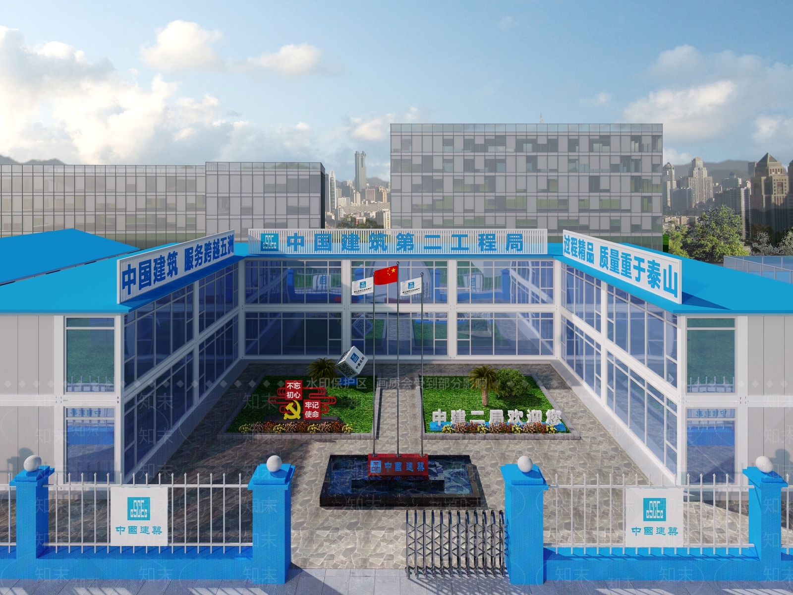 现代工业厂房3D模型下载【ID:990112914】