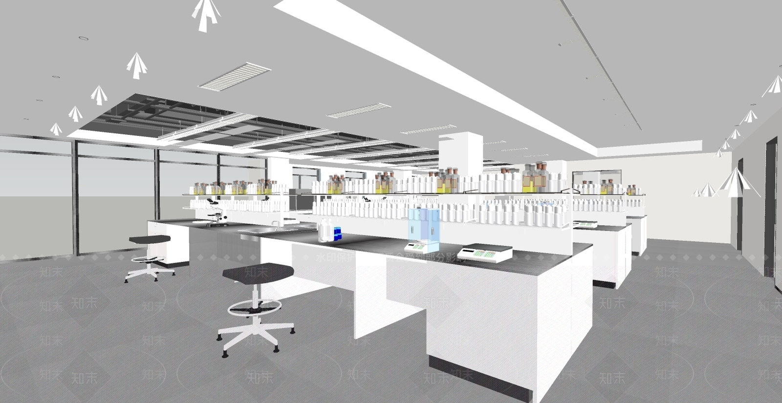 现代办公区域SU模型下载【ID:790115363】