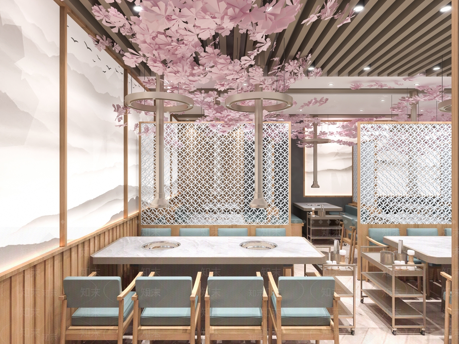 日式火锅店3D模型下载【ID:390119212】