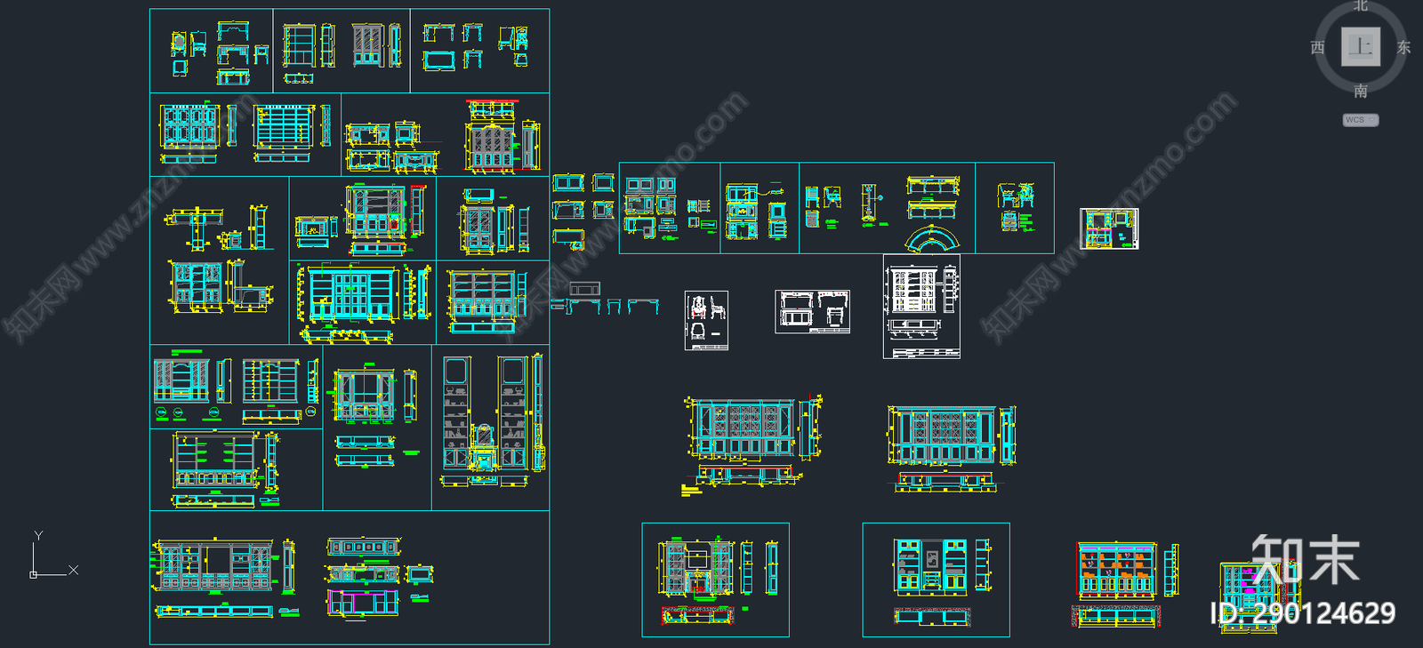 书柜施工图下载【ID:290124629】