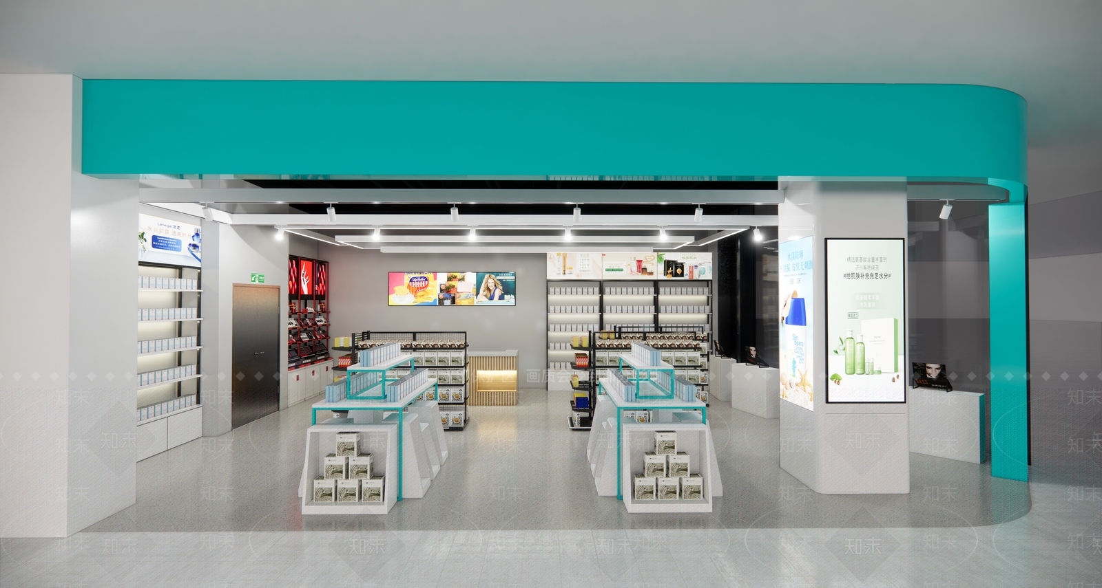 北欧零售护肤品专卖店SU模型下载【ID:390125240】
