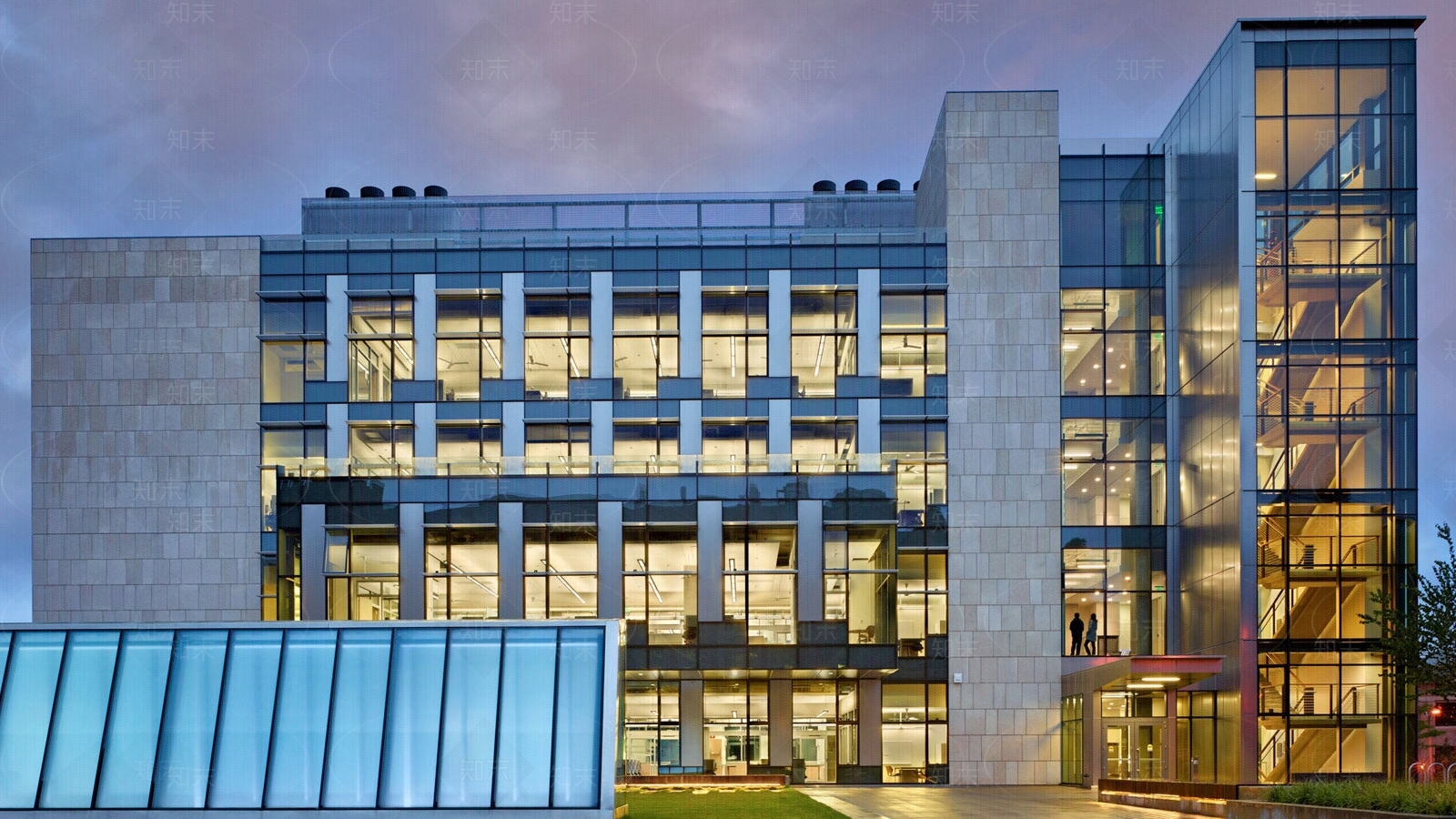 建筑外立面夜景贴图下载【ID:890137344】