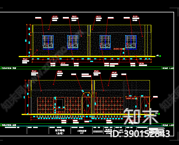 日式风格瑜伽馆cad施工图下载【ID:390152843】