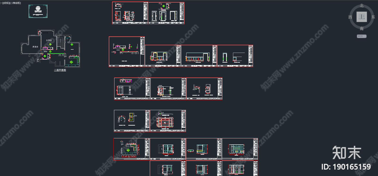 全屋定制施工图下载【ID:190165159】