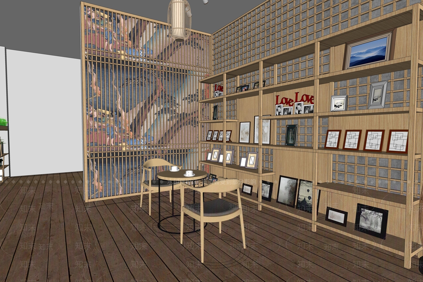 日式音乐餐厅SU模型下载【ID:990172047】