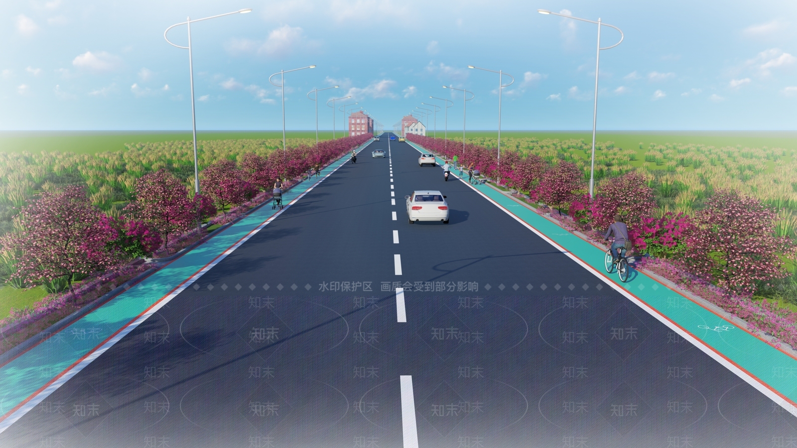 现代公园跑道景观SU模型下载【ID:591084799】