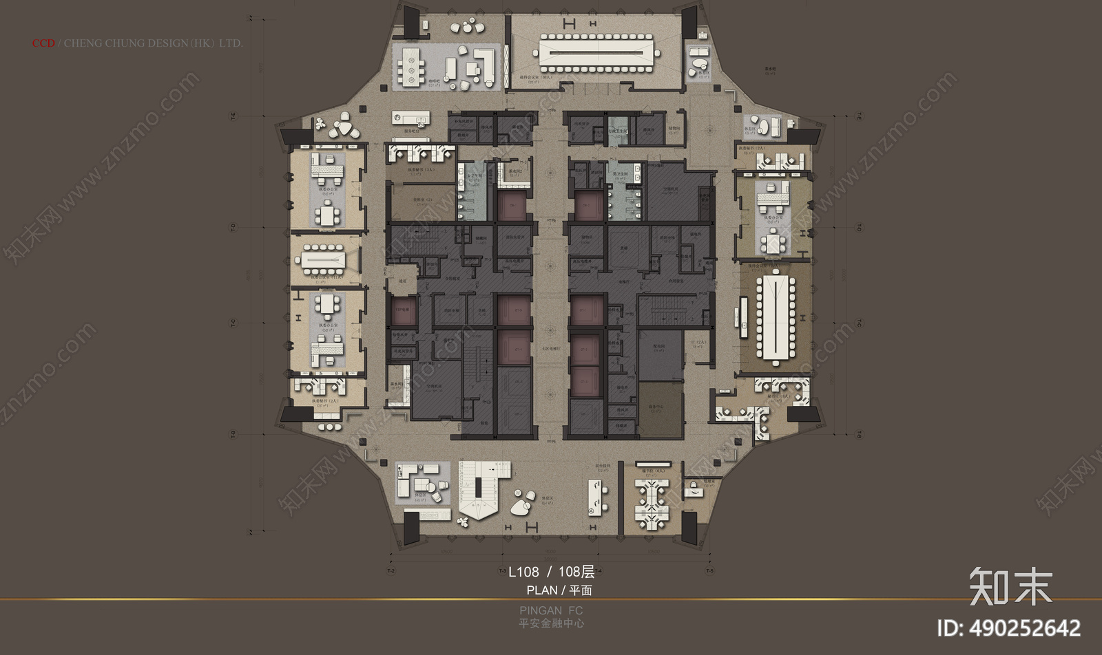 金融中心cad施工图下载【ID:490252642】