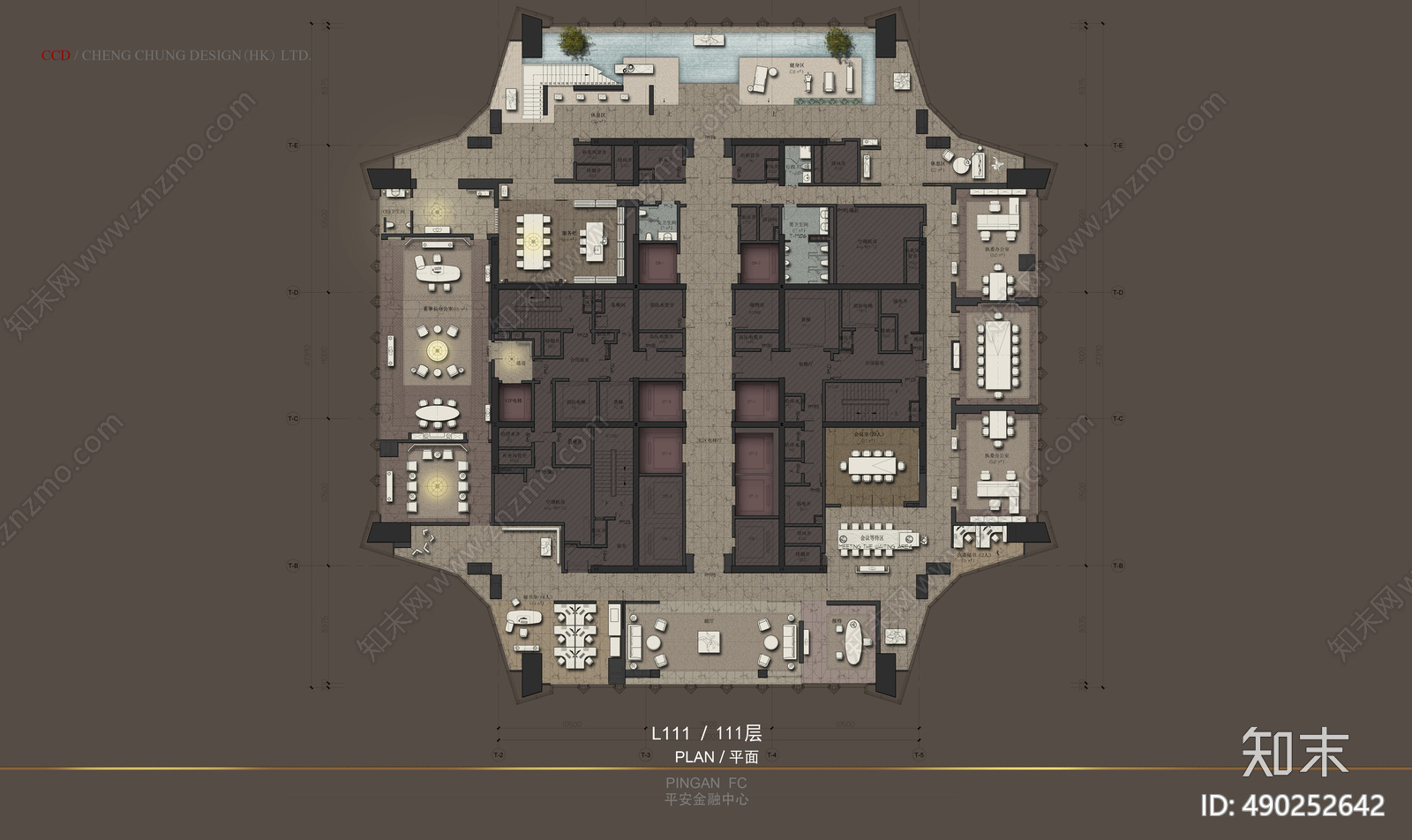 金融中心cad施工图下载【ID:490252642】