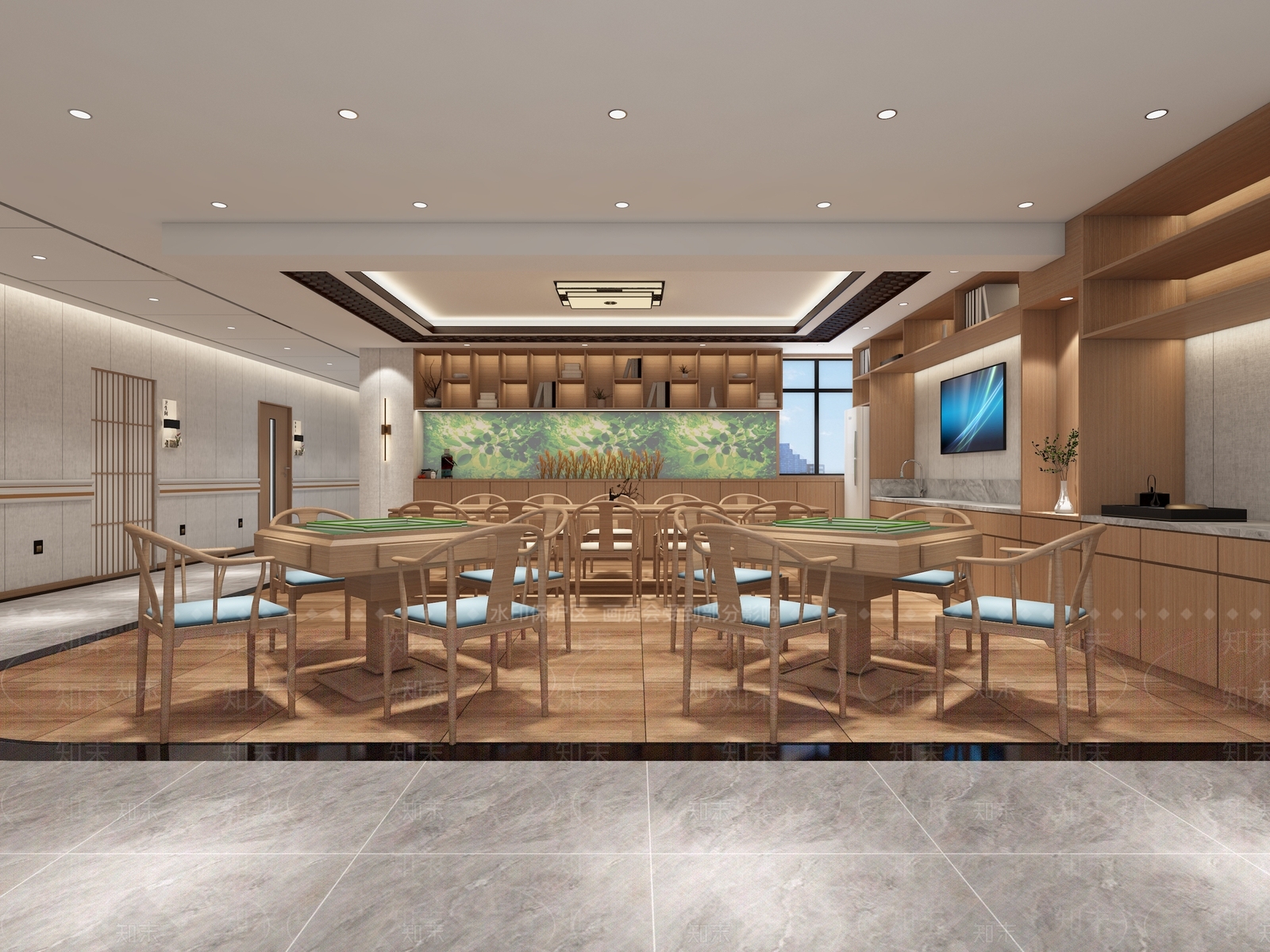 新中式麻将馆3D模型下载【ID:490283374】