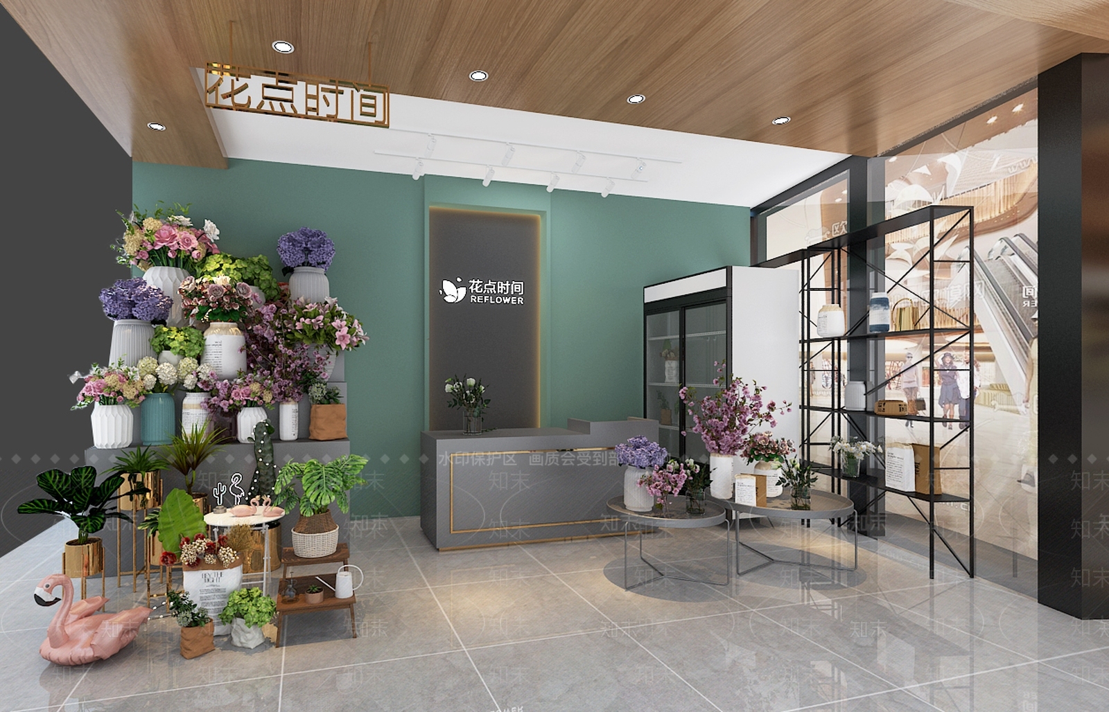 现代花店3D模型下载【ID:190284710】