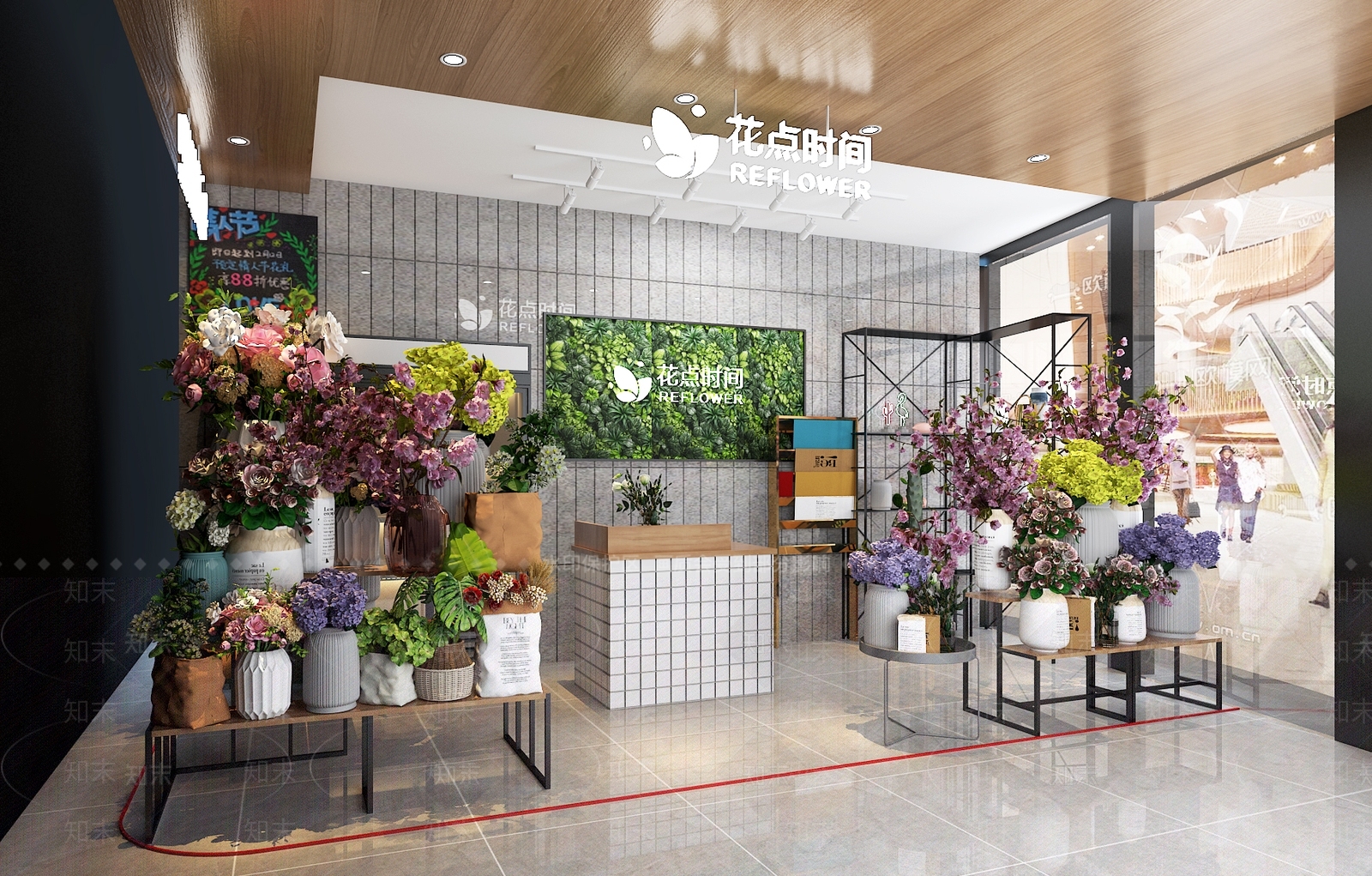 现代花店3D模型下载【ID:190284710】