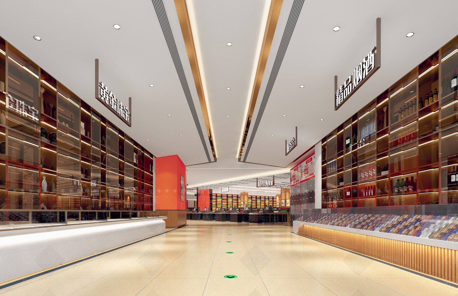 现代超市3D模型下载【ID:590286386】