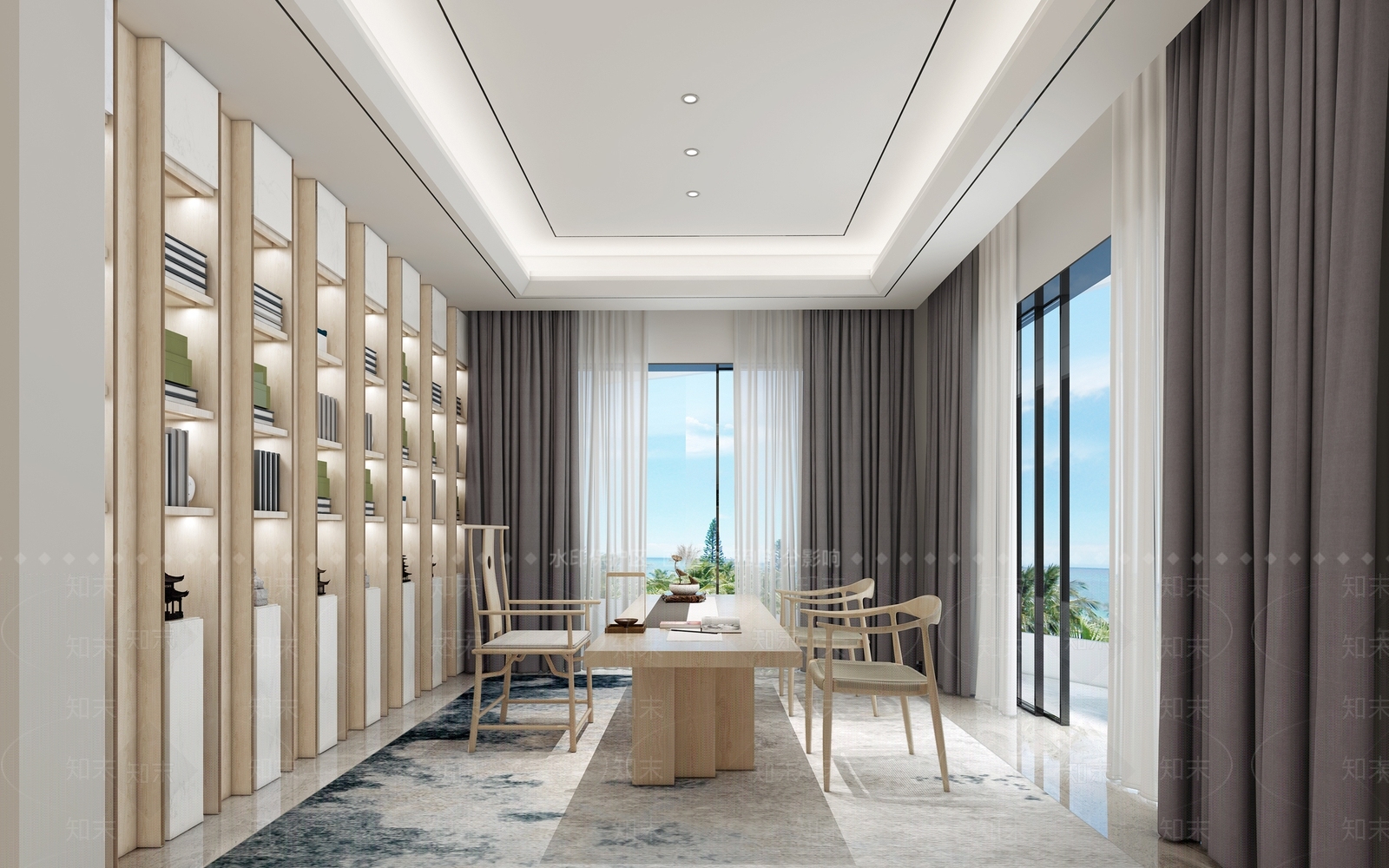 新中式民宿3D模型下载【ID:990665682】