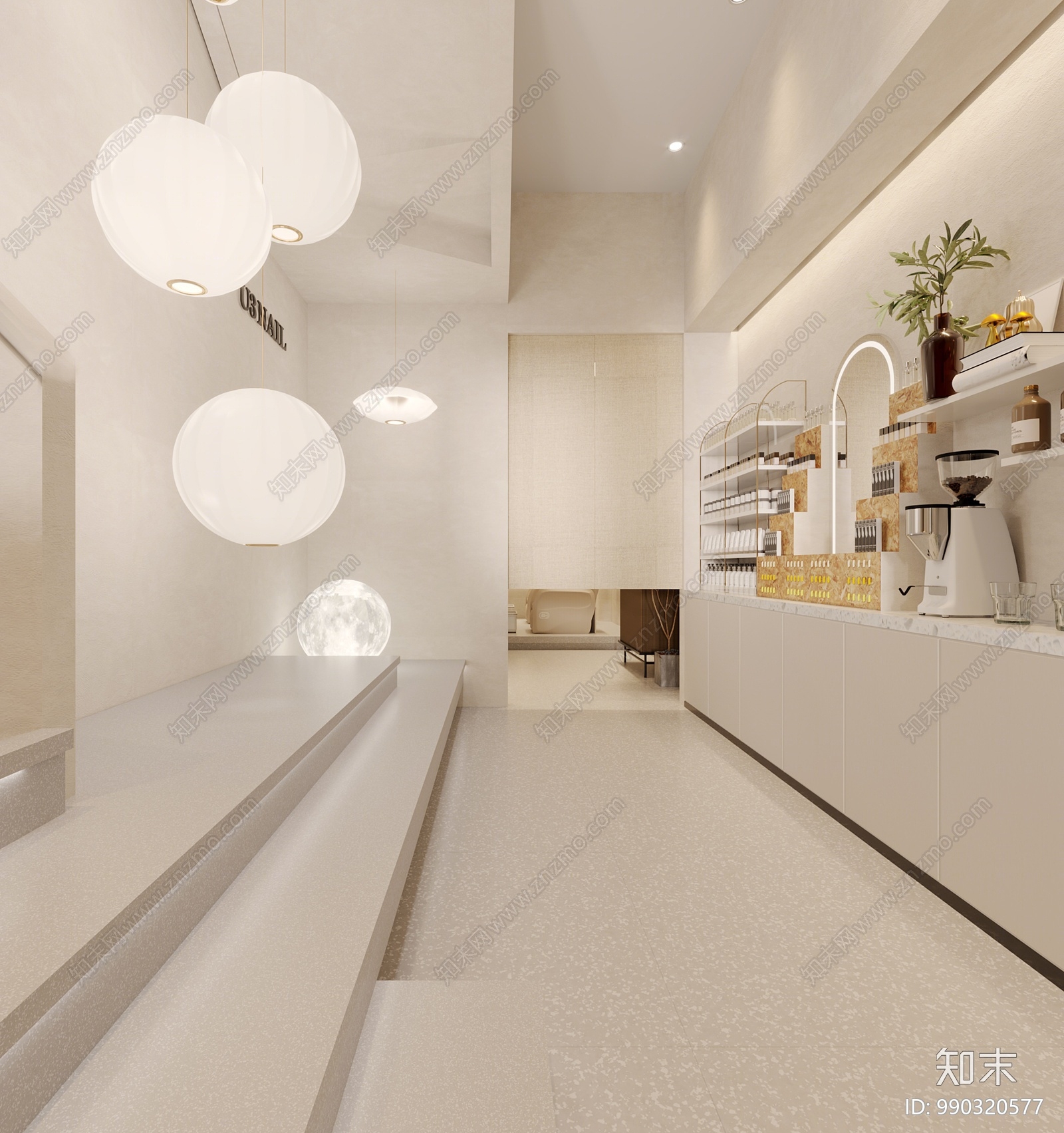 现代美容店3D模型下载【ID:990320577】