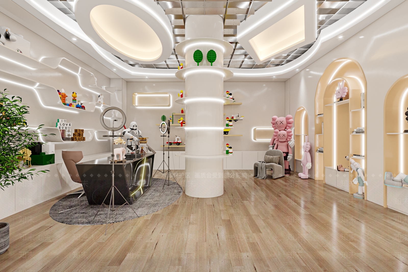 现代玩具礼品店3D模型下载【ID:690331937】