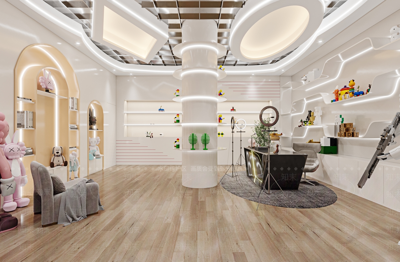 现代玩具礼品店3D模型下载【ID:690331937】