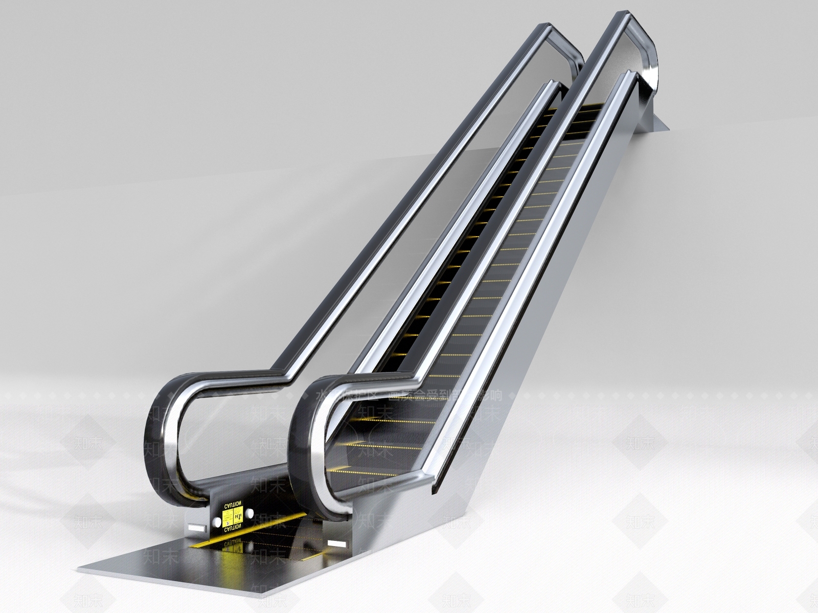 现代电动扶梯SU模型下载【ID:390361896】