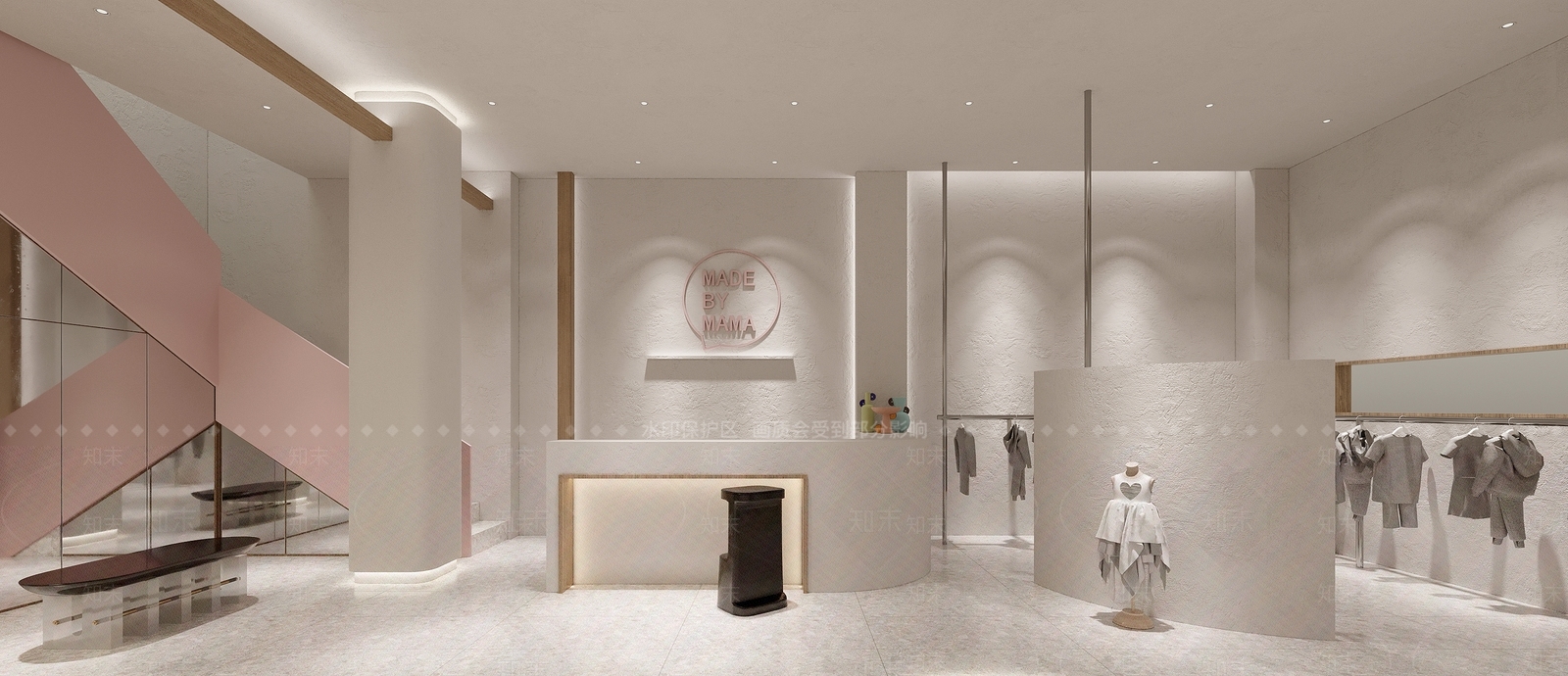 现代服装鞋店3D模型下载【ID:390399214】