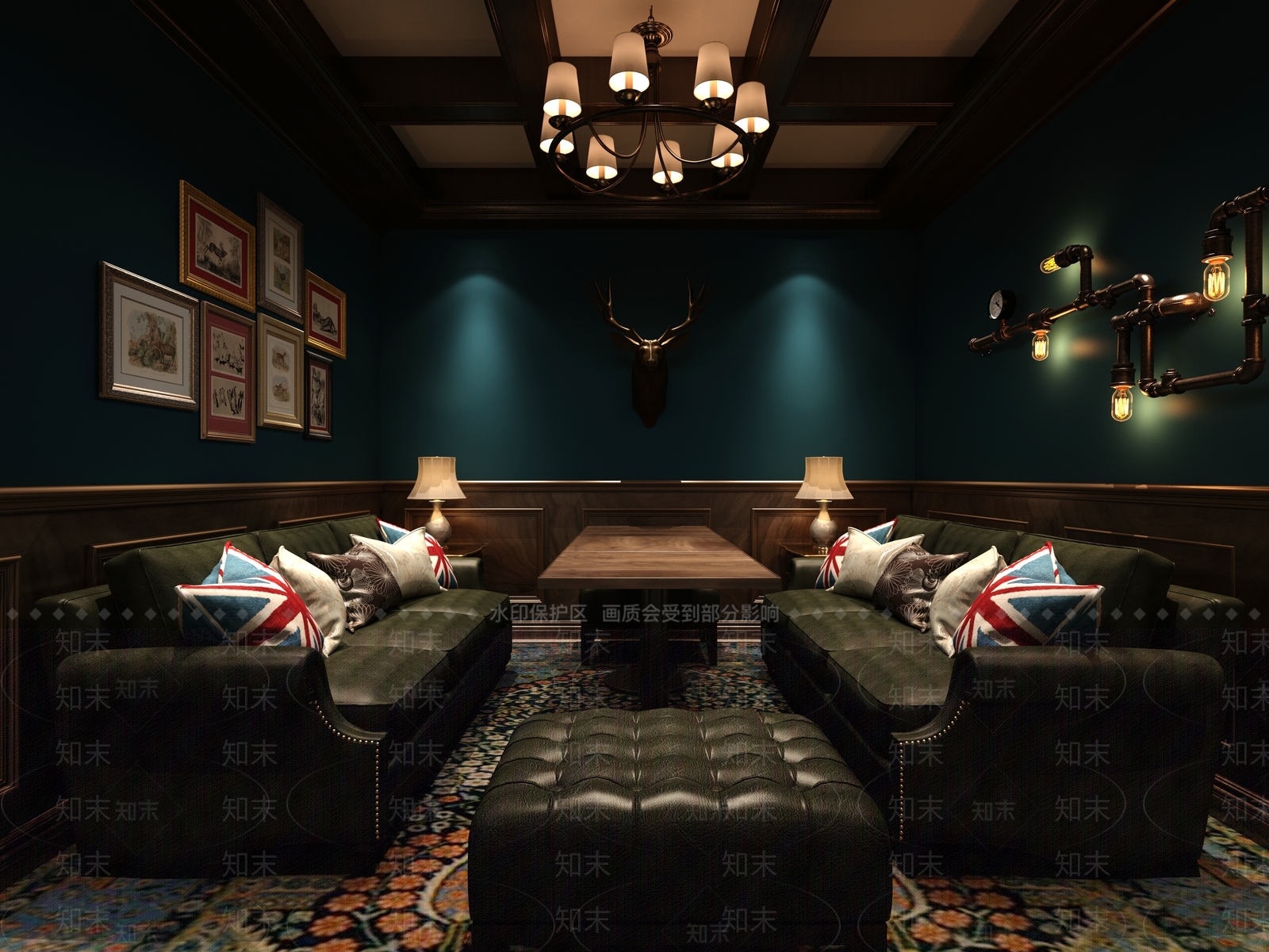 欧式古典剧本杀3D模型下载【ID:990431925】