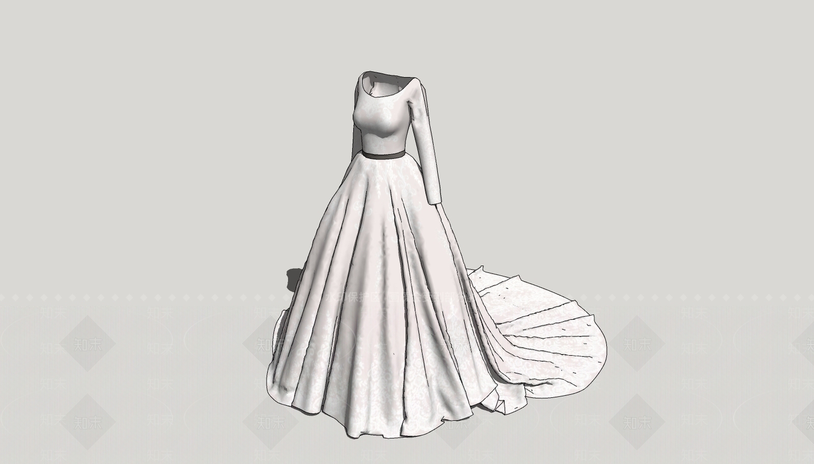 现代服装SU模型下载【ID:990432707】