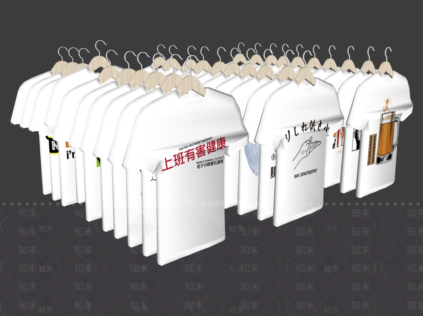 现代服装SU模型下载【ID:990447790】