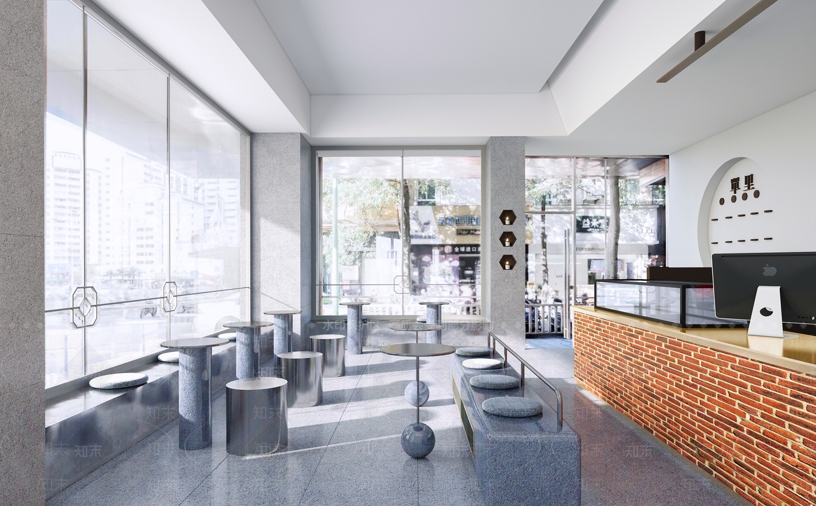 【3D悬赏模型】厦门焕境室内设计现代风格奶茶店3D模型下载【ID:290504852】