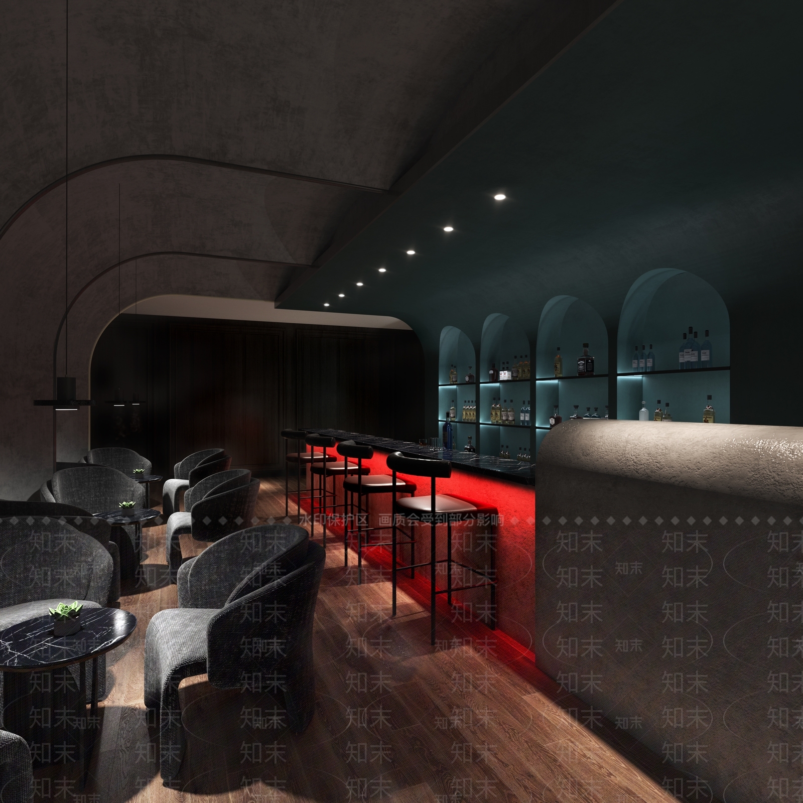 工业风酒吧3D模型下载【ID:490488430】