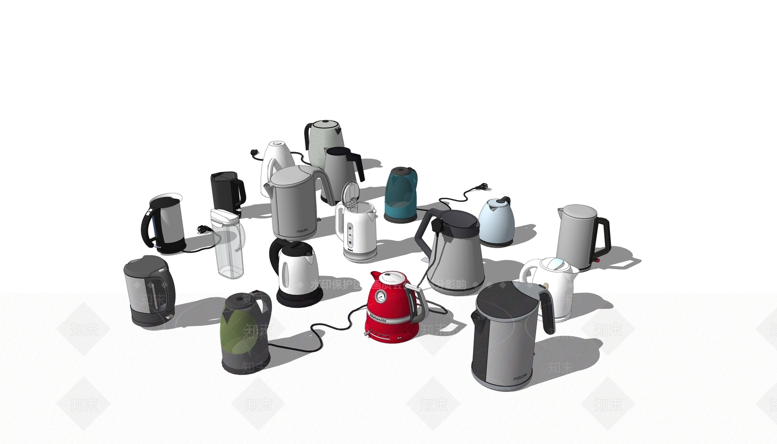 现代热水壶SU模型下载【ID:790495379】