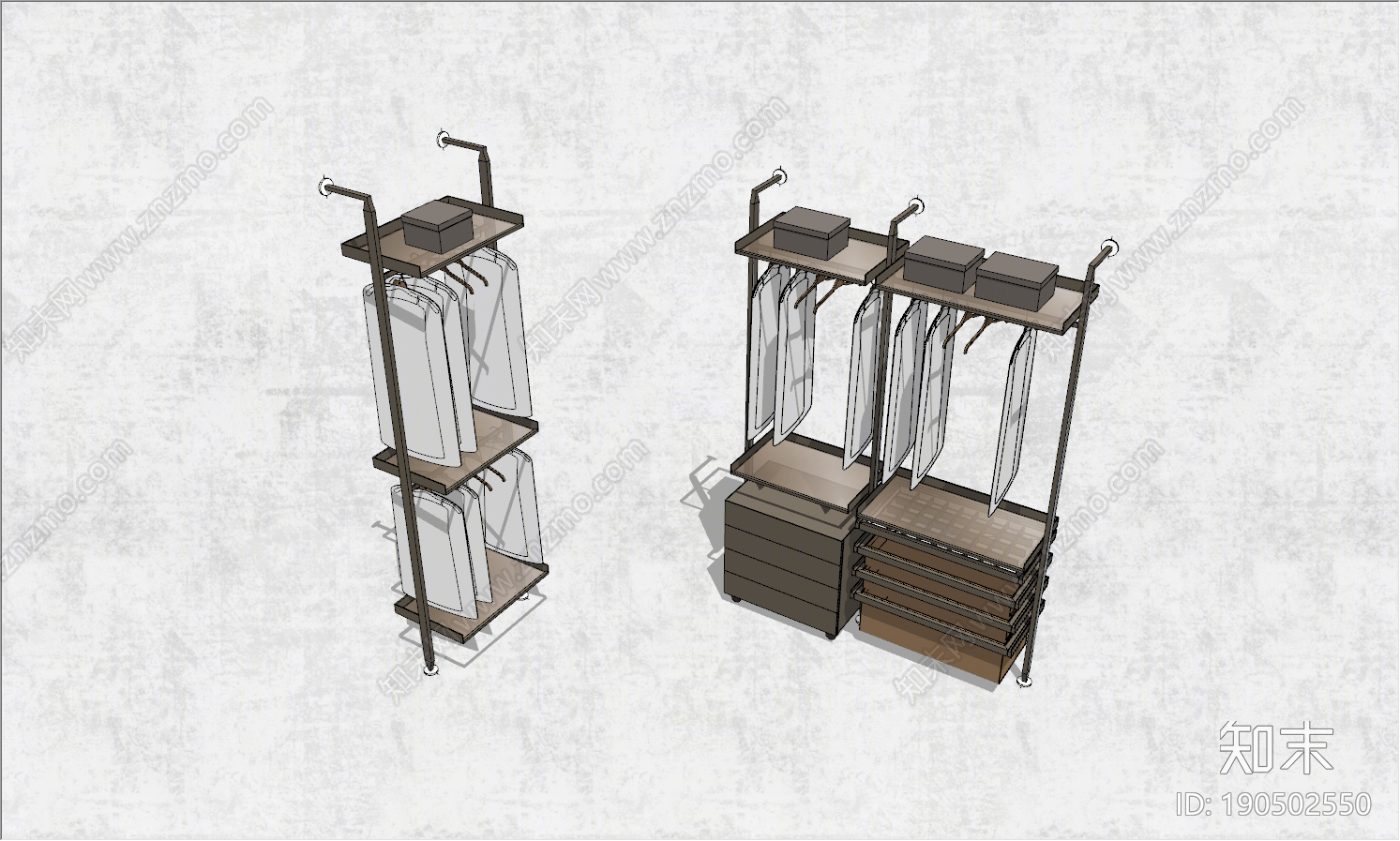 现代衣架SU模型下载【ID:190502550】