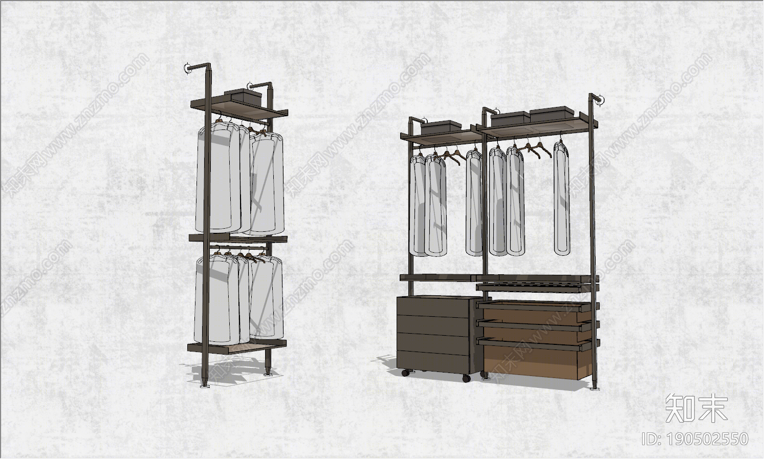 现代衣架SU模型下载【ID:190502550】