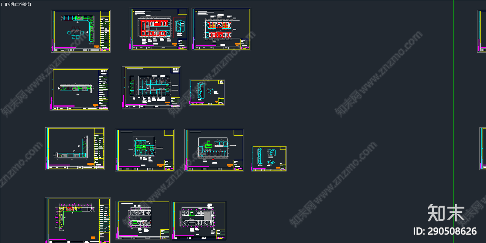 厨柜施工图下载【ID:290508626】