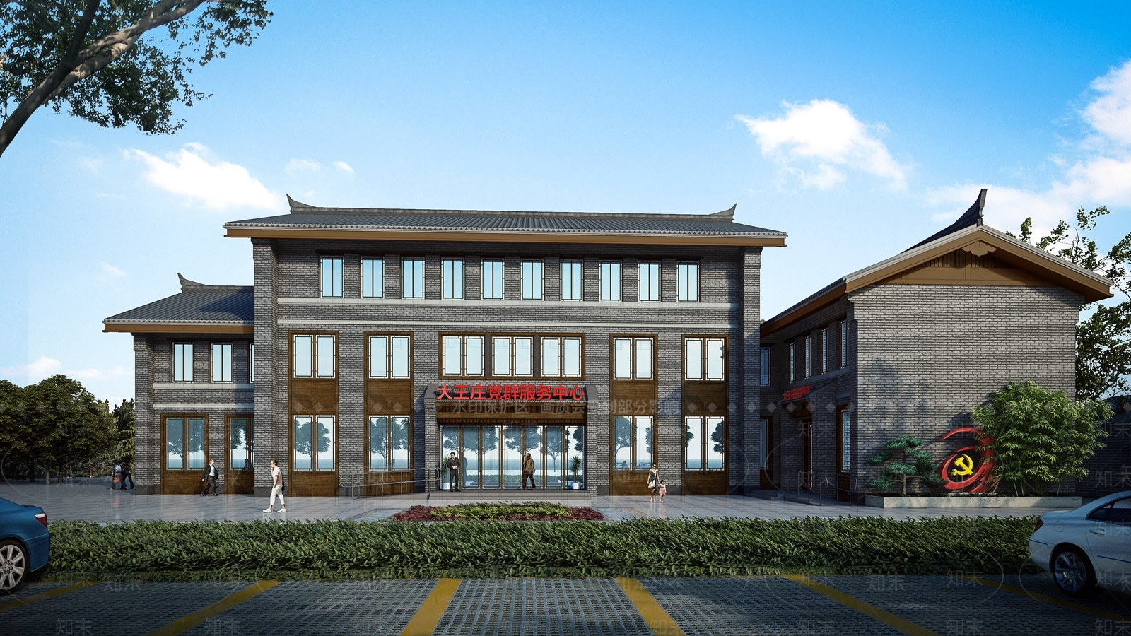中式公建SU模型下载【ID:394258485】