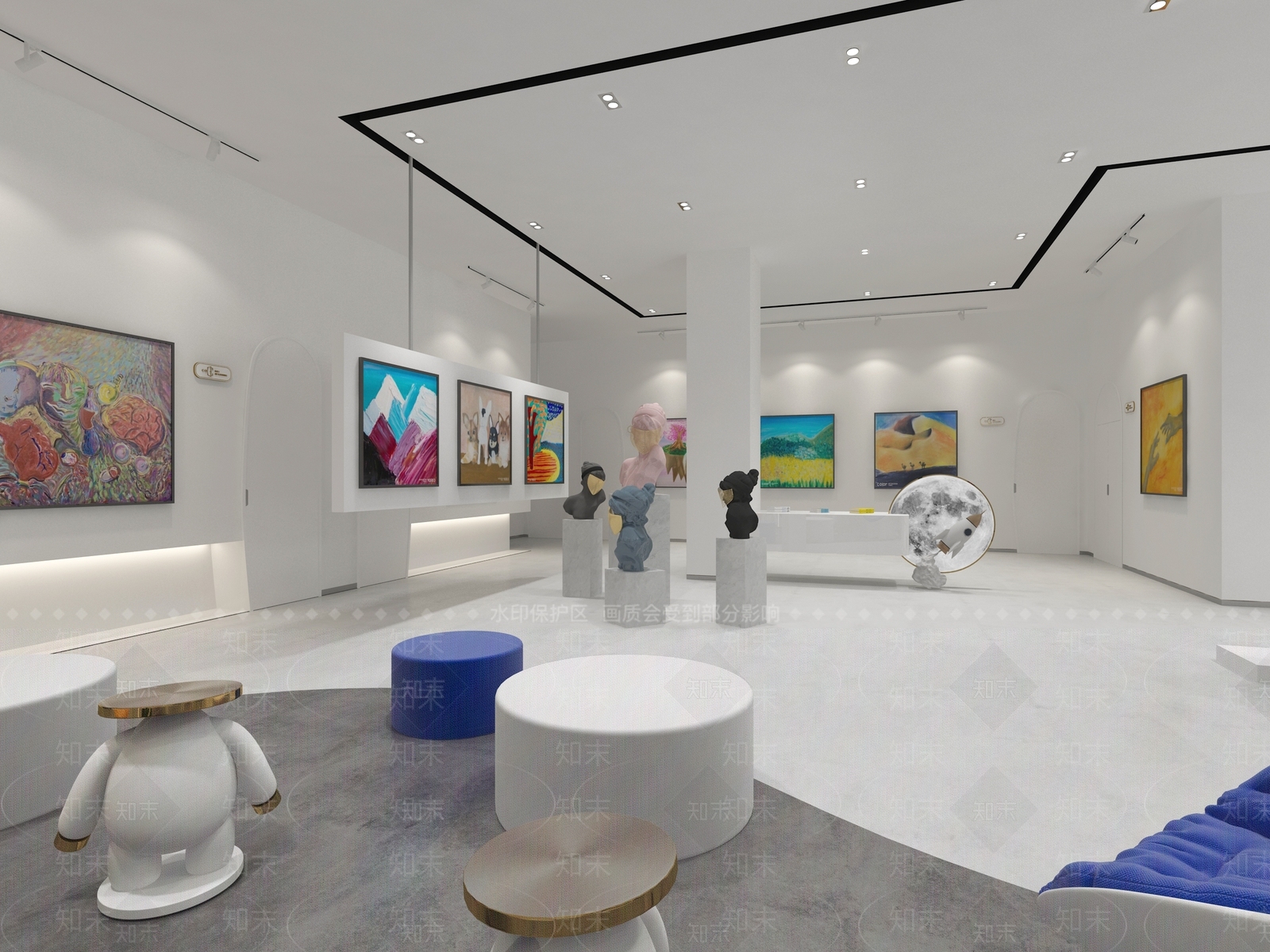 现代工作室3D模型下载【ID:1222023465】