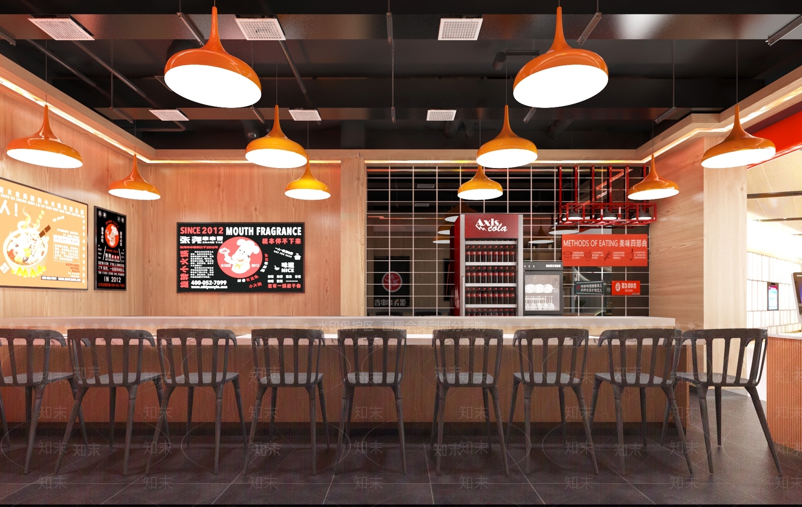 现代火锅店3D模型下载【ID:390630297】