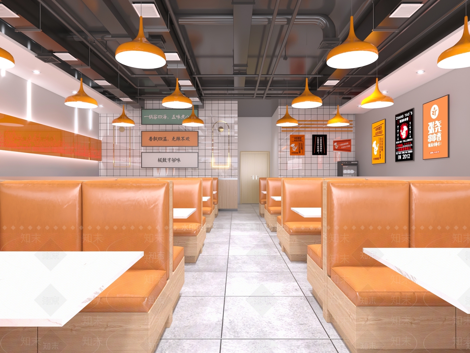 现代火锅店3D模型下载【ID:390632282】