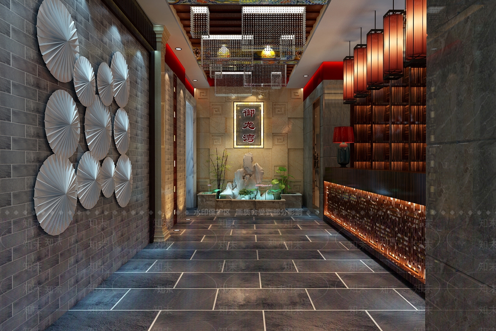 新中式足浴会所3D模型下载【ID:790644108】